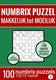 Merkloos sans marque kerstcadeau: puzzelboek met 100 numbrix puzzels - makkelijk tot moeilijk - nr.14