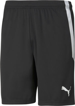 Puma teamliga shorts heren sportbroek - black- white l