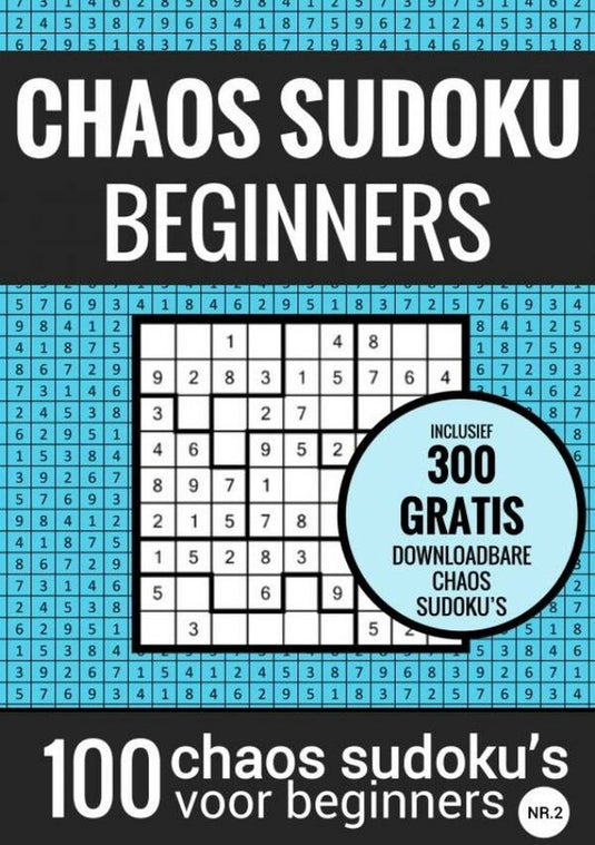 Choas sudoku sudoku makkelijk: chaos sudoku - nr. 2 - puzzelboek met 100 makkelijke puzzels voor volwassenen en ouderen