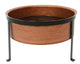 Vuurkorf koper-look met standaard (staal) 56x37