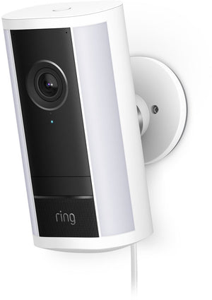 Ring spotlight camera 4k pro - met adapter - wit
