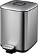 Eko - regent pedaalemmer 6 liter - stainless steel plastic - mat rvs - prullenbak
