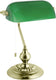 Eglo banker - bureaulamp - tafellamp - e27 - 39 cm - goud groen