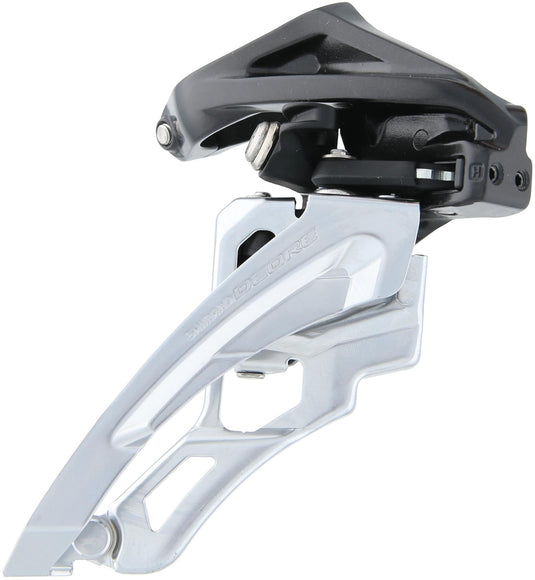 Shimano voorderailleur 3 x 10-speed deore fc-m6000 side swing - hoge klem 40-42t - zwart zilver