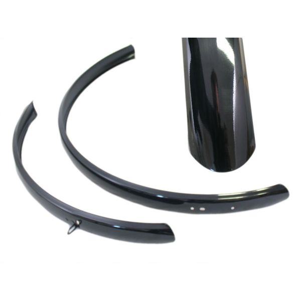 Load image into Gallery viewer, spatbordenset Hybride 28 inch staal zwart
