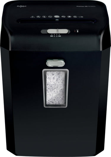 Rexel promax qs rex623 papierversnipperaar - p4 snippers - tot 6 vel - 23l - zwart