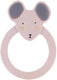 Trixie natuurlijk rubber ronde bijtring - mrs. mouse