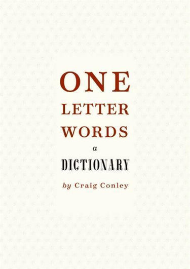 One-letter words, a dictionary