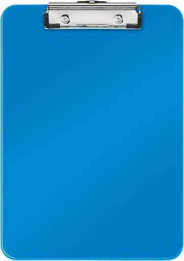 Leitz wow kunststof a4 klembord met ophanghaakje - capaciteit tot 75 vel - blauw