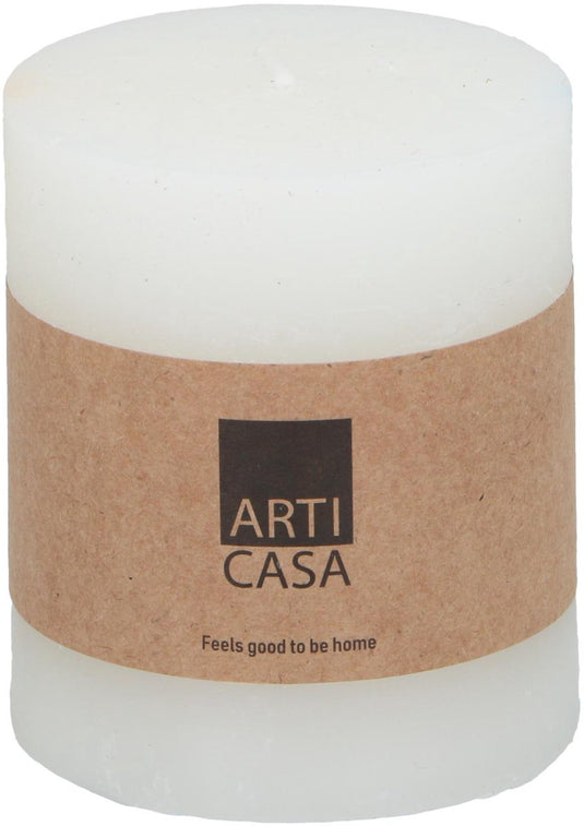 Arti casa stompkaars ø7 x 8 cm - 30 branduren - wit