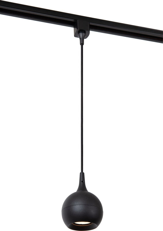 Lucide track favori hanglamp - 1-fase railsysteem railverlichting - 1xgu10 - zwart (uitbreiding)