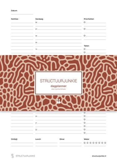 Structuurjunkie de dagplanner - ongedateerd