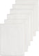Meyco baby uni hydrofiele doeken - 6-pack - white - 70x70cm