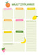 Merkloos sans marque maaltijdplanner
