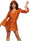 Leg avenue - disco doll kostuum - l - oranje
