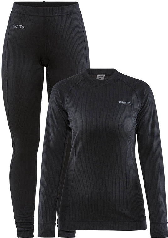 Craft core dry baselayer thermoset dames - zwart - maat m
