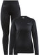 Craft core dry baselayer thermoset dames - zwart - maat m