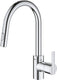Grohe quickfix feel keukenkraan - draaibare uitloop - uittrekbare handdouche - chroom