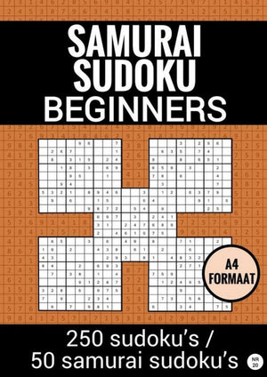 Merkloos sans marque samurai sudoku - makkelijk - nr. 20 - puzzelboek met 100 makkelijke puzzels voor volwassenen en ouderen
