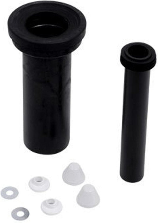 Plieger sanit wandclosetaansluiting - complete aansluitset - 30 cm - zwart