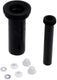 Plieger sanit wandclosetaansluiting - complete aansluitset - 30 cm - zwart