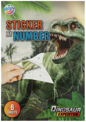 Grafix dino stickeren op nummer a4