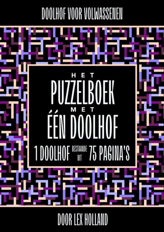 Doolhof voor volwassenen - het puzzelboek met eén
