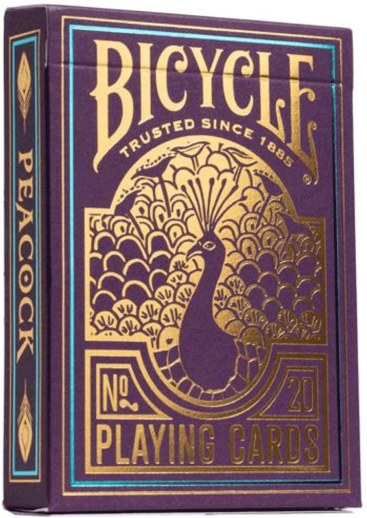 Bicycle purple peacock - premium speelkaarten - poker - ultimates - met cold-foil afwerking