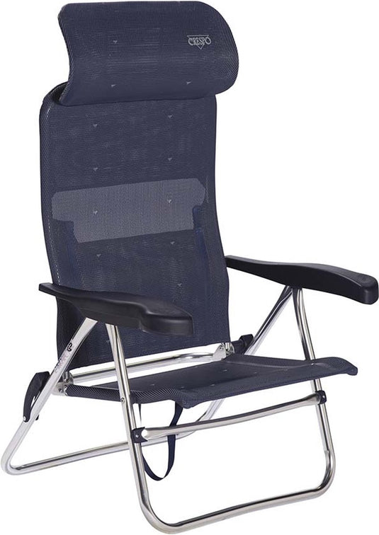 Crespo - strandstoel - al 205 - compact - donker blauw