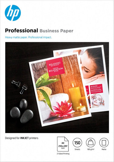 Hp inkjetpapier 7mv79a a4 180gr mat