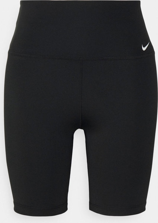 Nike w nk one df hr 7in short dames sportbroek - zwart - wit - maat xs