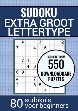 Merkloos sans marque boek cadeau - sudoku makkelijk - puzzelboek voor ouderen, senioren, opa en oma en slechtzienden: grootletter type xl xxl