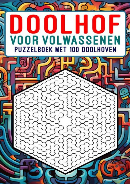 Merkloos sans marque doolhof voor volwassenen - puzzelboek met 100 doolhoven