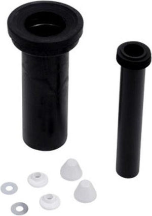 Plieger sanit wandclosetaansluiting - complete aansluitset - 30 cm - zwart