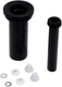 Plieger sanit wandclosetaansluiting - complete aansluitset - 30 cm - zwart