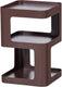 Woood riv bijzettafel nachtkastje - metaal - paars bruin - 54x35x35