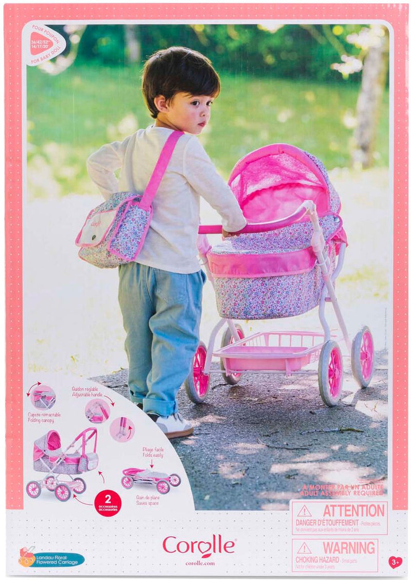 Load image into Gallery viewer, Corolle poppenwagen bloemen voor babypop van 36-42cm
