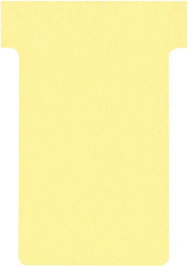 Nobo t-insteekkaarten karton 170g m2 60x15x85x48,5mm geel