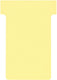 Nobo t-insteekkaarten karton 170g m2 60x15x85x48,5mm geel