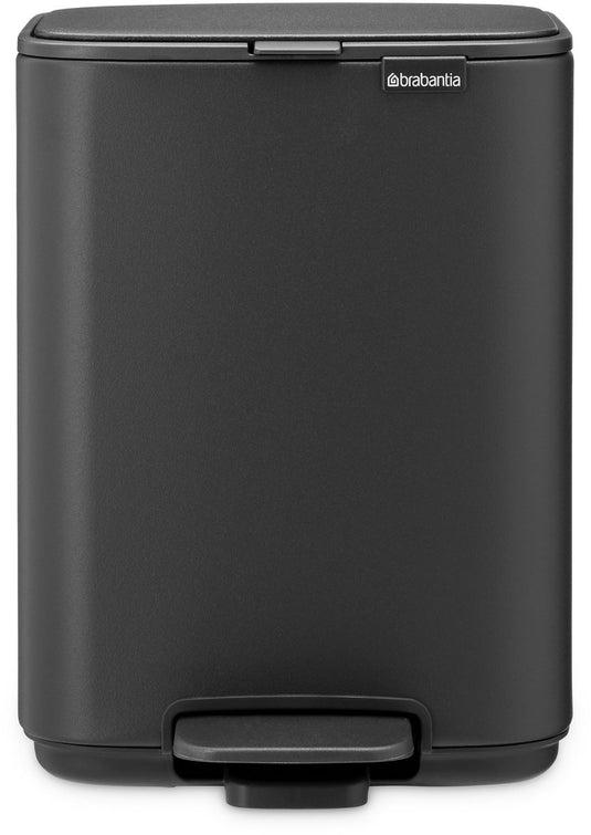 Brabantia bo pedaalemmer - 4 liter - badkamer - mineral infinite grey
