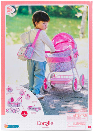 Corolle poppenwagen bloemen voor babypop van 36-42cm