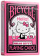 Bicycle hello kitty black pink - premium speelkaarten - poker - collectible - sanrio - manga anime
