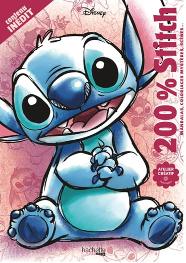 Hachette heroes disney - 200% stitch - hachette - kleurboek voor volwassenen en kinderen