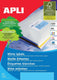 Apli witte etiketten ft 63,5 x 46,6 mm (b x h), 1.800 stuks, 18 per blad (2415)