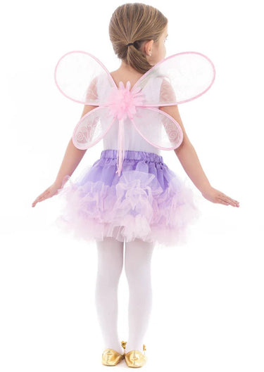 Little adventures - deluxe roze feeënvleugels – one size