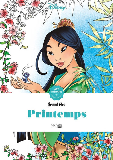 Hachette heroes disney grand bloc disney printemps - - kleurboek voor volwassenen