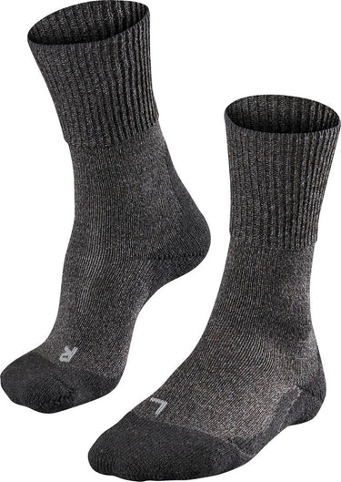 Falke tk1 wool anti-blaar dik wol functioneel materiaal wandelsokken heren grijs - maat 42-43