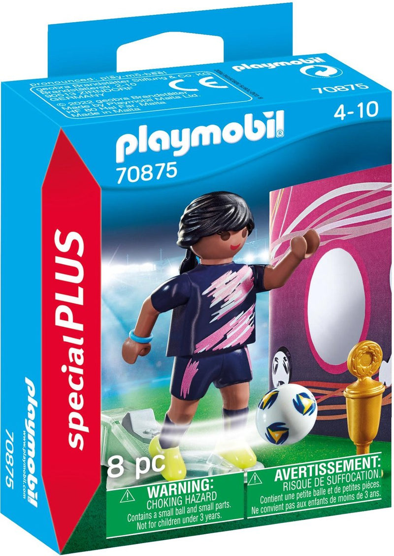 Load image into Gallery viewer, Playmobil specials voetbalster met doelmuur - 70875

