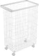 Yamazaki wasmand op wielen - tower - wit
