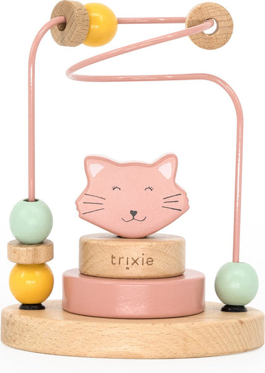 Trixie houten kralenframe - mrs. cat - houten bead maze - educatief speelgoed - voor jongens meisjes - kat